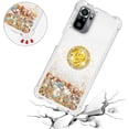thumbnail image 5 of Case for Xiaomi Redmi Note 10 4G (Not 5G)/Redmi Note 10S with Creativity Clear Quicksand Glitter Flowing Floating Soft w/Stand Bling Diamond Sparkle Phone Case for Redmi Note 10S  Golden, 5 of 14