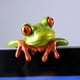 thumbnail image 5 of Estatuilla de rana 3D Inteprter de resina adorno decorativo, 5 of 6
