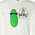 thumbnail image 4 of Inktastic I'm Kind of a Big Dill Pickle with Sunglasses Long Sleeve T-Shirt, 4 of 5