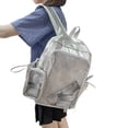 thumbnail image 5 of Hzzsbu Ita Bag Clear Backpack Heavy Duty PVC Transparent Backpack Multiple Pockets Bookbag for Concert Work Security Travel Festival, 5 of 7