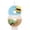 H, variant on Birthday Candle Number Island Style Blue White Brown with Sun and Tree Cartoon Creative Party Cake Topper Decoration, Tropical Numeric Candle for Celebration, Paradise Themed Cake Decor