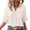 Beige, variant on Staron Women Linen Blouses Casual Boho Button Down Collared Short Sleeve Vacation Beach Loose Tops Shirt, White S