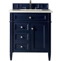 James Martin Vanities 650-V30-3Car Brittany 30" Single Basin Poplar Wood Vanity Set -