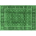 thumbnail image 1 of Ahgly Company Indoor Rectangle Persian Emerald Green Traditional Area Rugs, 5' x 8', 1 of 4