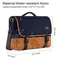 thumbnail image 4 of Bolsa para Laptop MATEIN 15.6" Resistente al Agua Mensajera Azul Marrón, 4 of 8