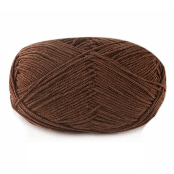 Xingzhi Crochet Yarn Sweater Scarf Gloves Toys Bundle Crafts Gifts Threads Durable Skeins Set Arts 4-Ply for Knitters Beginners Parties 34coffee color