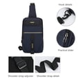 thumbnail image 4 of Qwtwty Travel Backpack Large Capacity Multifunctional Chest Bag Men's Backpack Functional Reflective Front Men's Crossbody Large Capacity Multifunctional Chest Bag on Clearance, 4 of 6
