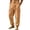 CBR67-Ginger, variant on Men'S Lightweight Cotton Linen Pants Casual Loose Fit Cargo Trousers With Side Pockets Drawstring Waist Beach Pants White L