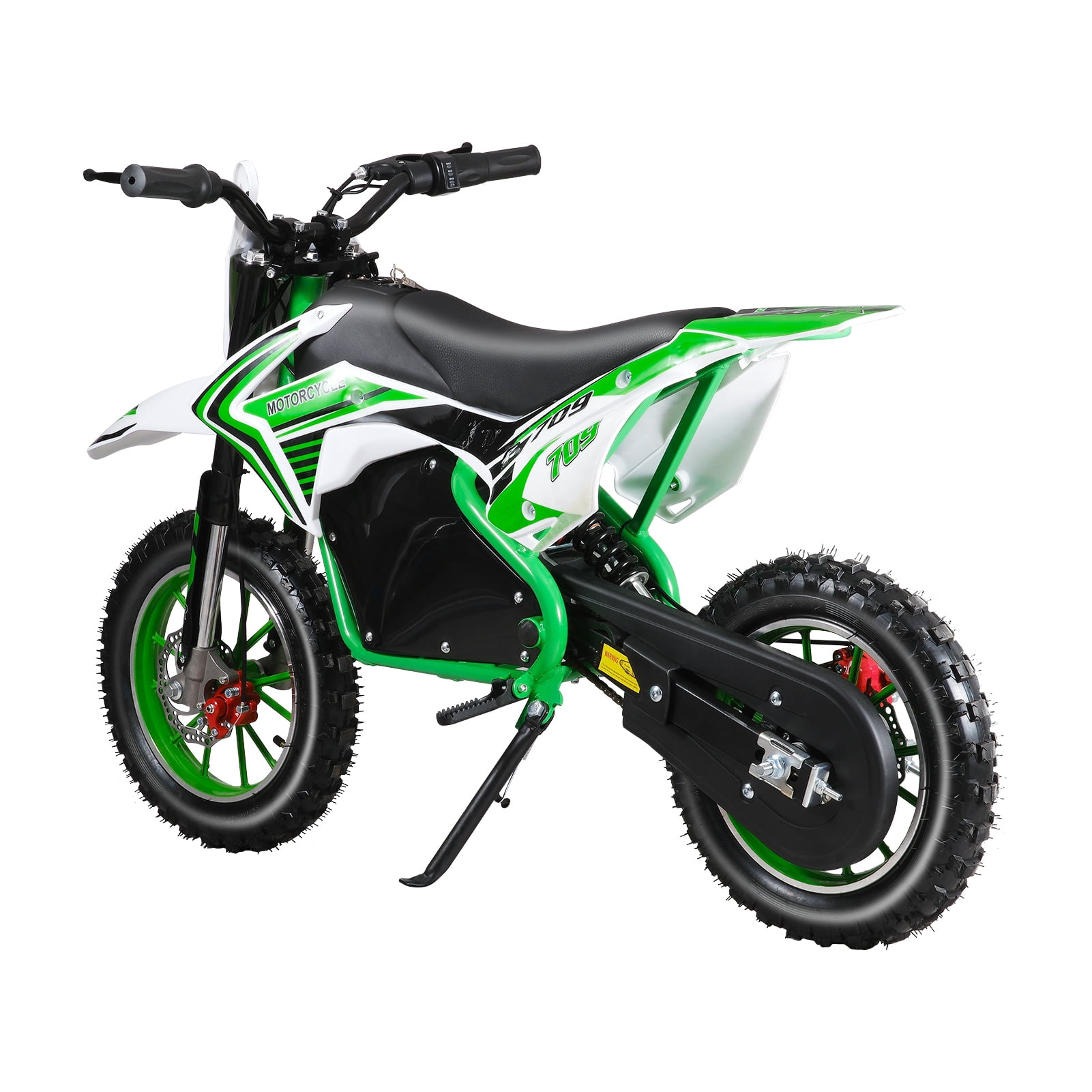 AOJA Dirt Bike, Rocket Electric Motocross Bike, Off Road Mini Motorcycle, Electric Pocket Motorbike with Mechanical Disc Brakes, 10 Inch Tires