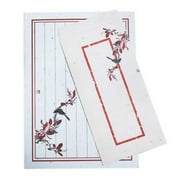Panda Superstore PS-OFF490804011-YAN01894 Chinese Style Vintage Envelope Set Poetic Writing Paper Greeting Cards, Mist - Set of 10