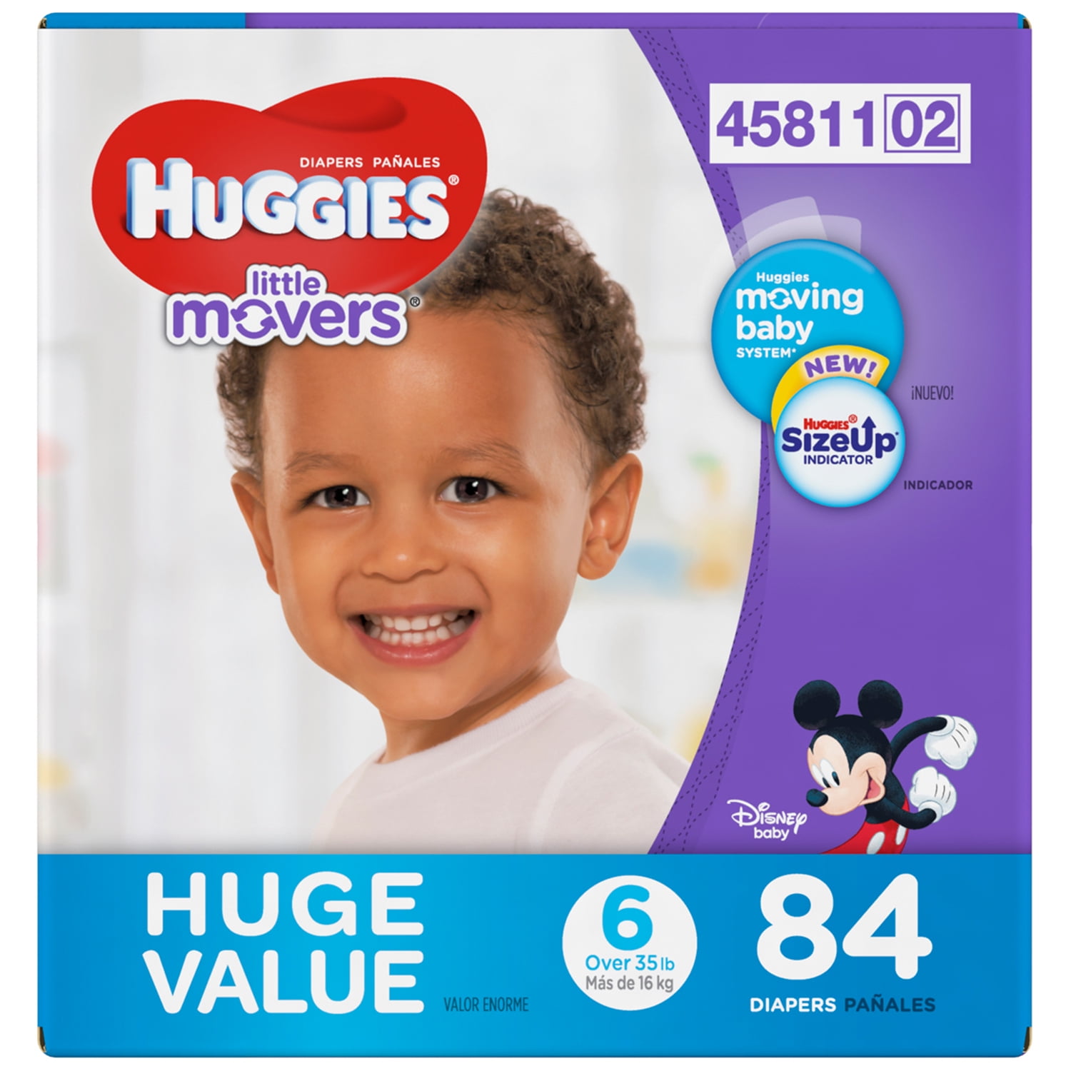 Huggies Little Movers Diapers, Size 6 (Choose Diaper Count)