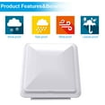 thumbnail image 4 of 14" RV Roof Vent Cover Universal Waterproof Vent Lid Replacement for Camper Trailer Motorhome (White 2 Pack), 4 of 8