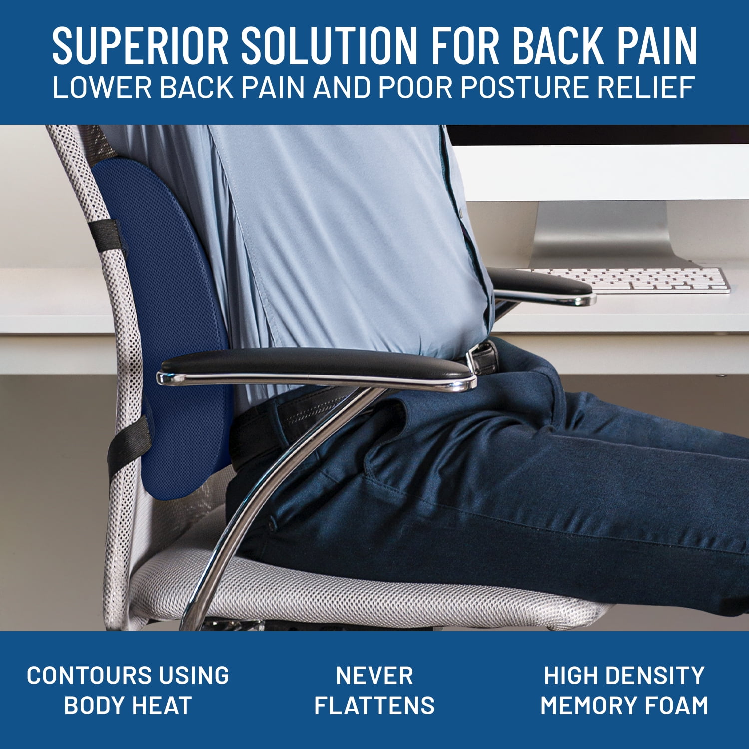 The Importance of Having a Lumbar Support Cushion on Your Office Chair –  Everlasting Comfort