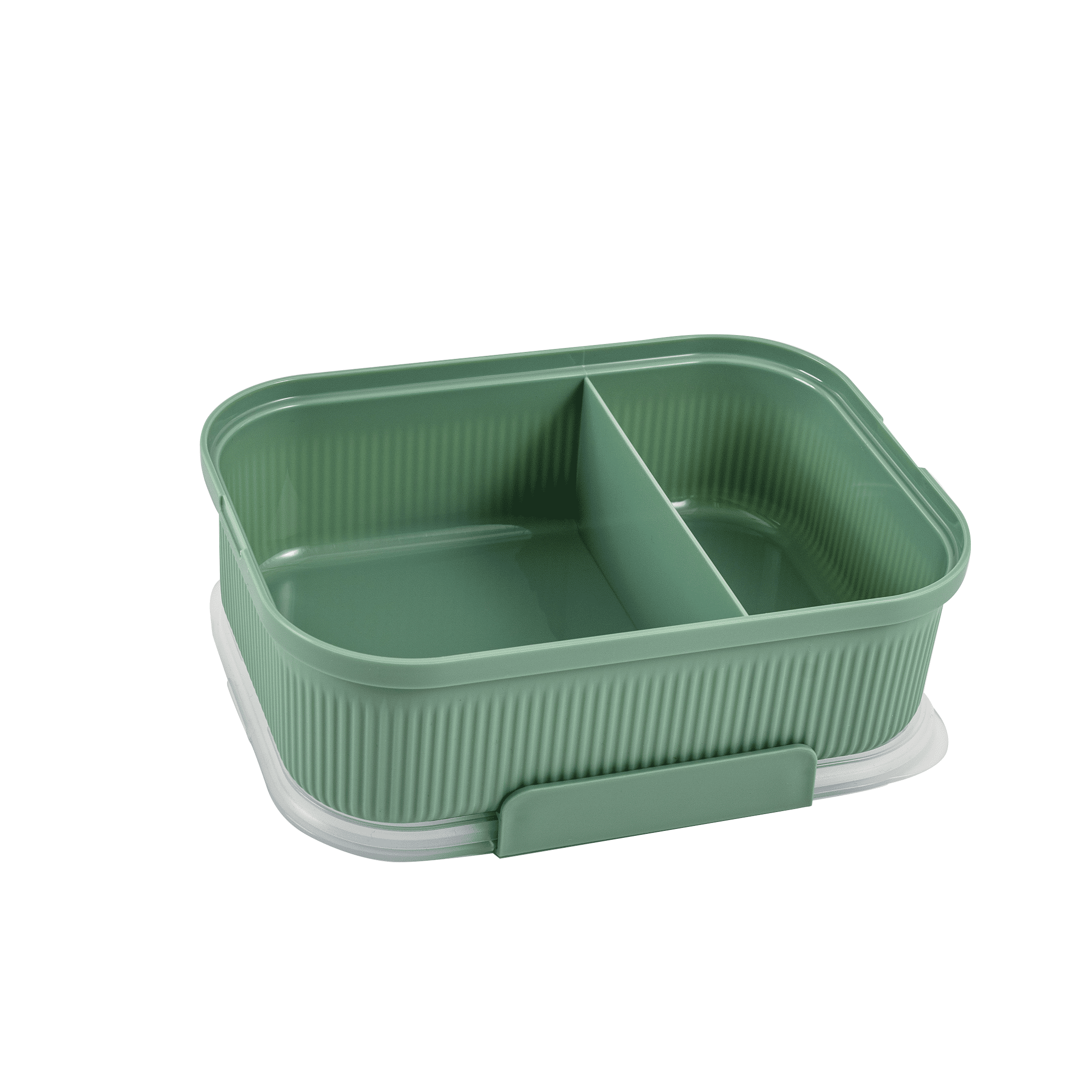 (2 pack) Mainstays Food Storage Bento Container, Rectangle, Green, 42oz Capacity, Designed to Help with Packed Lunches and Daily Commutes