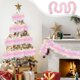 thumbnail image 1 of Cinta decorativa navideña | Tiras de lana arcoíris pastel de 2 metros | Diseño de Luz Dorada | Decoración navideña versátil | Boda en la Mesa de la Puerta de la Fiesta | Pack de 2, 1 of 6