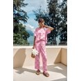thumbnail image 3 of Ekouaer Womens Silk Satin Pajamas Set Two Piece Pj Sets Sleepwear Loungewear Short Sleeve Pj Sets, 3 of 6