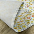 thumbnail image 5 of Ambesonne Flower Place Mats Set of 4, Daffodil Bloom Spring, Standard Size, Yellow Orange Pale Blue, 5 of 6