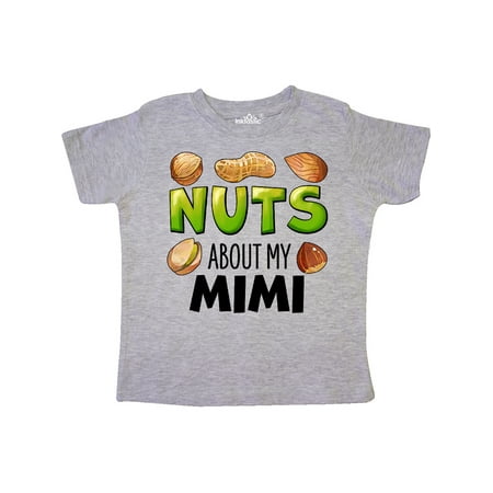 

Inktastic Nuts About My Mimi Peanut Almond Pistachio Gift Toddler Boy or Toddler Girl T-Shirt