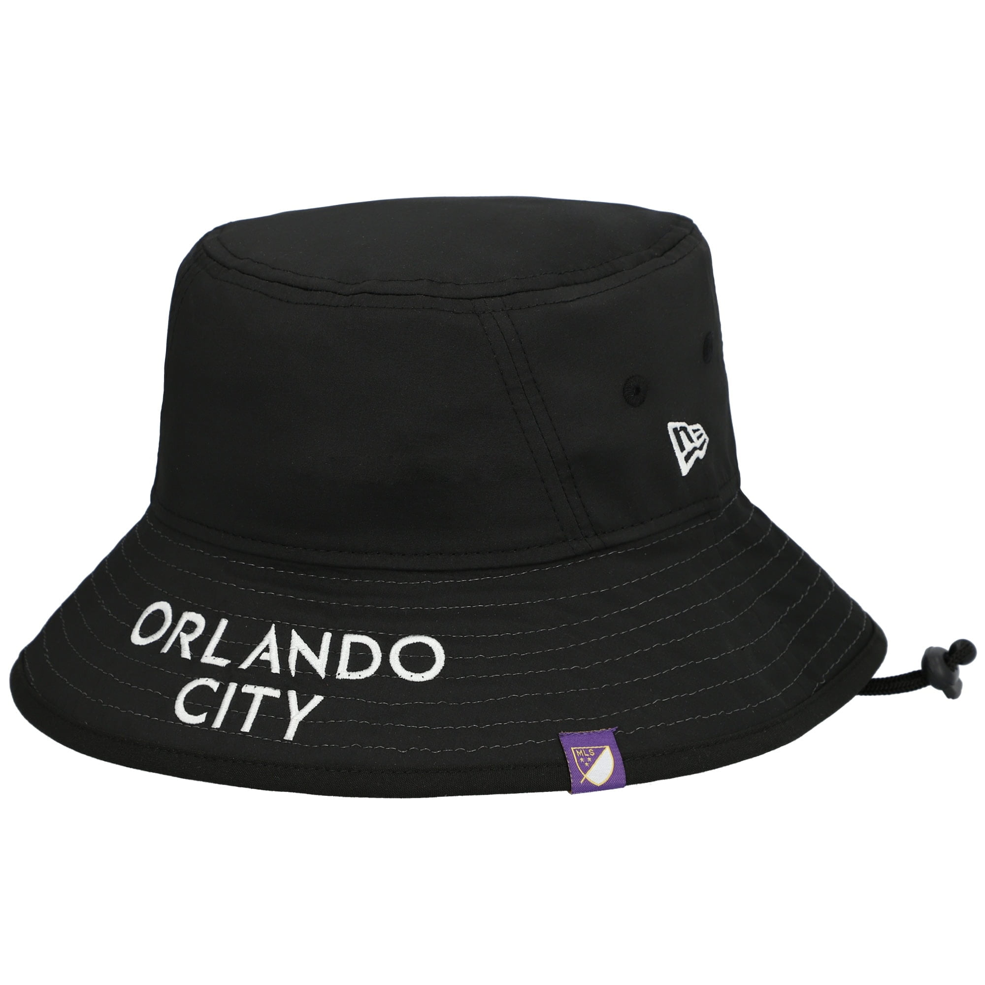 Men's New Era Black Orlando City SC Kick-Off Packable Bucket Hat - OSFA