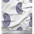 thumbnail image 1 of Soimoi Rayon Crepe Fabric Paisley Block Print Fabric by The Yard 46 Inch Wide, 1 of 1