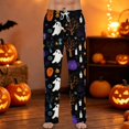 thumbnail image 2 of Satingcolo Men's Halloween Print Pajama Pants,Drawstring Casual Sleep Pants Pjs Bottoms,Halloween Gift For Men, 2 of 6