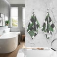 thumbnail image 5 of Coolnut Hand Towels Cactus Stripe Patterned 2 PCS, Cotton Bath Towel for Drying Face Hands Body Decorative Water Absorbent Lightweight Towels for Bathroom Ktichen Travel Gym, 16"x28", 5 of 6