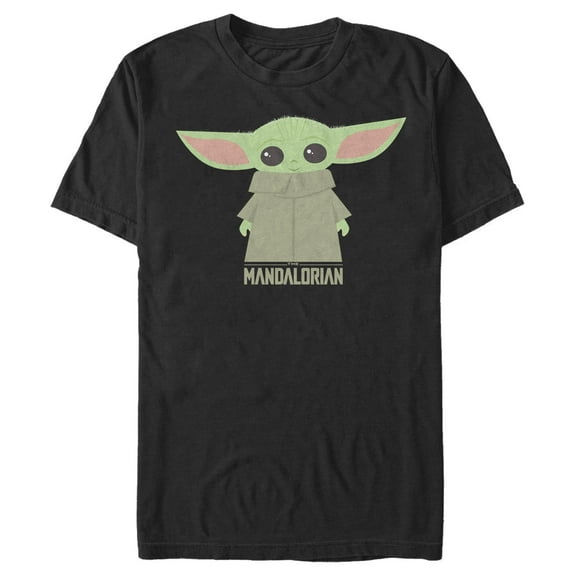 Men's Star Wars: The Mandalorian The Child Cartoon Art Graphic Tee Black 2X Large
