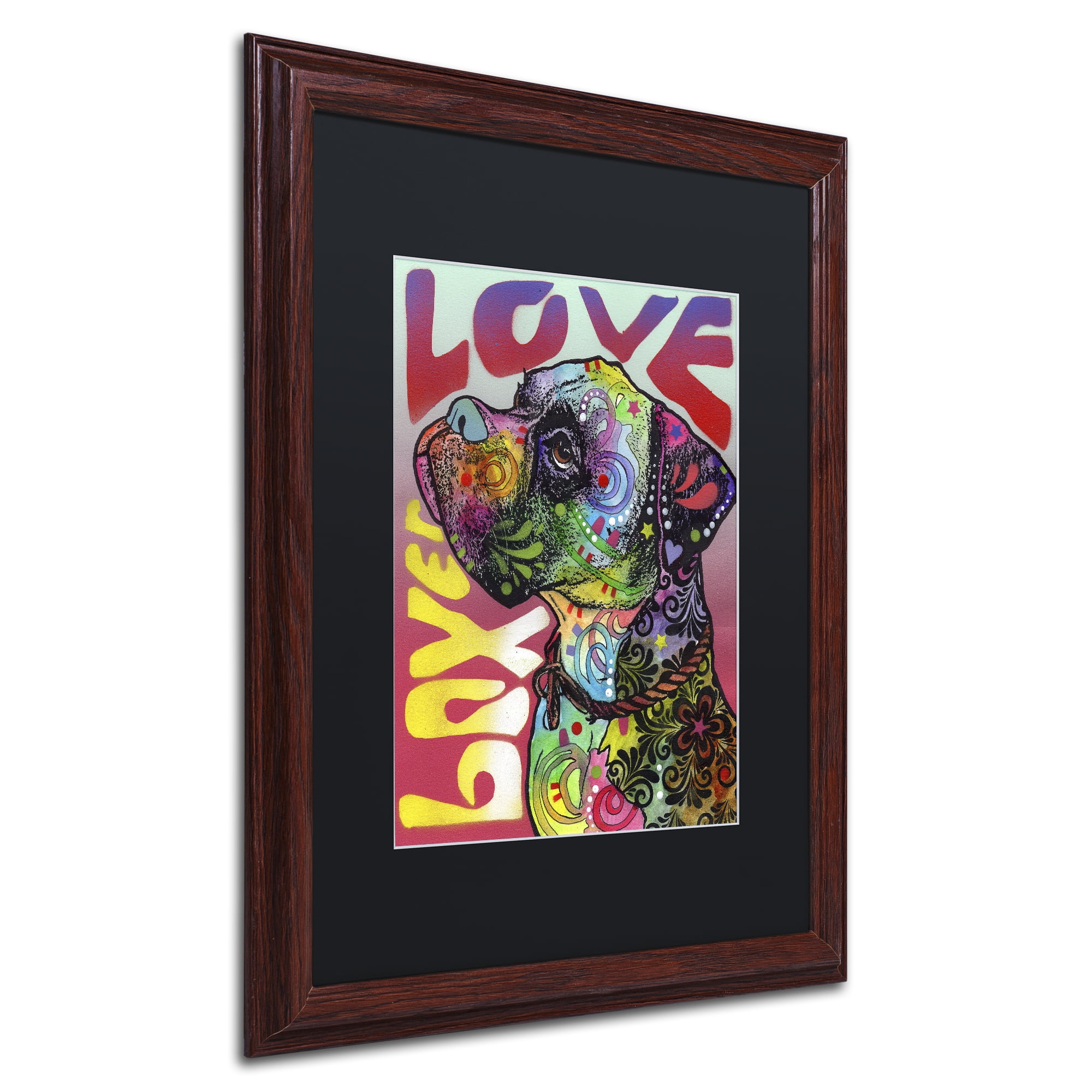 Trademark Fine Art 'Boxer Luv' Matted Framed Art by Dean Russo