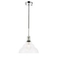 thumbnail image 1 of Living District LD6220C Gil 1 Light Chrome & Clear Seeded Glass Pendant, 1 of 4