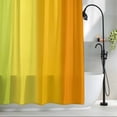 thumbnail image 2 of Colorful Gradient Shower Curtain, Green Yellow Orange Ombre Striped Modern Waterproof Shower Curtain Set with 12 Hooks Lightweight Bath Curtains Fabric Bathroom Decor 48x72 Inches, 2 of 9