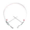thumbnail image 2 of ZheElen Fishing Rigs Wire Leader Stainless Steel Rope Line Swivel String Hooks silver 100cm 1Set, 2 of 6