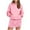 Pink, variant on Elainilye Fashion Women Two Piece Outfits Casual Drawstring Hooded Long Sleeve Tops Sweatshirt With Pocket Shorts Set,Beige