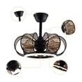 thumbnail image 4 of 19 Inch Modern Ceiling Fan Light 3 Blades LED Chandelier Lamp 3 Colors W/ Remote, 4 of 12