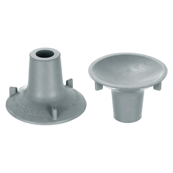Uxcell 2 Pack Replacement Feet for Shower Chair Bath Seat, 7/8" ID Heavy Duty Non Slip Rubber Suction Cup, Feet Chair Leg Caps for Shower Stools and Transfer Bench, Gray