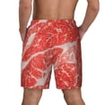 thumbnail image 4 of Haiem Beef Steaks Mens Swim Trunks with Compression Liner 2 in 1 Swimming Shorts Stretch Swimwear Quick Dry,Board Shorts-Small, 4 of 9