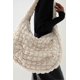 thumbnail image 4 of Shoulder Bags Er Ruched Handbag Nylon Quilted Padded Bag, 4 of 4