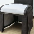 thumbnail image 3 of Furniture of America Dehlia Skirted Dining Chairs - Set of 2, Dark Gray, 3 of 3