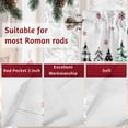 thumbnail image 7 of Merry Christmas Valances for Windows, 54 x 18in, Red Black Plaid Christmas Green Tree Snowflakes Rod Pocket Kitchen Valance Curtain Light Filtering Window Treatments for Living Room Bedroom, 1 Panel, 7 of 7