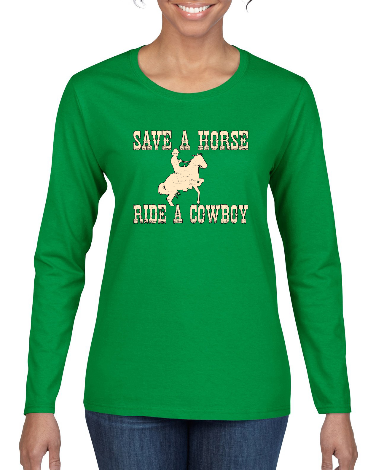 Wild Bobby, Save A Horse Ride A Cowboy, Pop Culture, Women Graphic Long