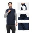 thumbnail image 4 of Off Road Ventures Mens Fleece Vest Lightweight Outerwear Zip Up Golf Running Sleeveless Vest With Pockets for Hiking Travel, 4 of 8