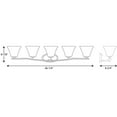 thumbnail image 3 of Progress Lighting P2016-20W Contemporary/Soft 5-100W Med Bath Bracket, Antique Bronze, 3 of 3