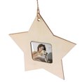 thumbnail image 3 of 10PCS Unfinished Wood Mini Photo Frame Handmade Durable Craft DIY Hanging Picture Frame for Home Decoration (Star), 3 of 6