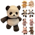 thumbnail image 2 of Poupée Panda en Peluche Figurine de Course, Jouet Animal en Peluche Doux avec Adorable Expression Faciale et Design de Pose de Course Ludique, Parfait pour les Ados comme Cadeau d'Anniversaire et Objet de Collection, 2 of 5