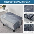 thumbnail image 4 of XUELC Stretch Ottoman Cover - Universal Fit Rectangle Footrest Cover with Non-Slip Elastic Bottom, Furniture Protector for Living Room, 4 of 7