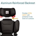 thumbnail image 3 of Peg Perego Viaggio Shuttle Plus 120 - Booster Car Seat - for Children from 40 to 120 lbs - Made in Italy - Licorice (Black), 3 of 5