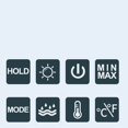 thumbnail image 2 of para Mini Medidor de humedad de temperatura de mano Probador de mediano de aire de precisión, 2 of 9