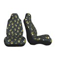 thumbnail image 3 of Xecao Ballerina Frogs for Automotive Seat Covers for Cars Trucks and SUVs – Gray Car Seat Covers for Front Seats, Truck Seat Protectors-2 PCS, 3 of 9