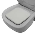thumbnail image 1 of Funda de Asiento Inferior Única para Coche Gris Claro de Silk de Leche y Espuma de Memoria Cuadrada Universal para Coche SUV Camión 1Pc, 1 of 7