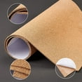 thumbnail image 4 of SUNNYCLUE Cork Bulletin Board Liner 2mm Thick Adhesive with 1 Roll Count Pack, Wooden Brown, 4 of 9