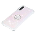 thumbnail image 4 of Funda para Samsung Galaxy A30/A50/A50S con Brillo Líquido Flotante, Purpurina, Parachoques y Anillo Giratorio Soporte, 4 of 5